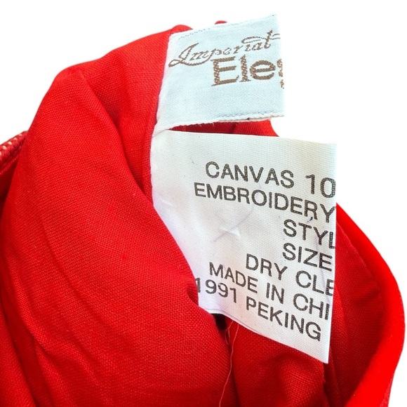 VTG Needlepoint Stocking Christmas Santa Clause St Nick Imperial Elegance Peking - Picture 4 of 10